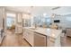 Spacious kitchen with stainless appliances, quartz countertops, and an open layout concept at 2652 Private Lefler Dr, Johns Island, SC 29455
