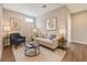 Cozy living room with neutral tones, comfortable seating, and stylish decor at 2652 Private Lefler Dr, Johns Island, SC 29455