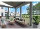 Relaxing outdoor porch with cozy seating and serene views of the surrounding landscape at 3023 Eventide Dr, Johns Island, SC 29455