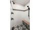 Tiled walk-in shower with bench and dual shower heads at 308 Oak Park St, Summerville, SC 29486