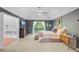 Comfortable main bedroom features a vaulted ceiling and balcony access at 310 Christiee Ct, North Charleston, SC 29418
