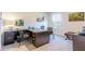 A home office features an L-shaped desk and coordinated artwork at 325 Willow Run Dr, Summerville, SC 29486