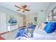 Bedroom with bed, TV, and access to the bathroom and closet at 3805 Adrian Way, Mount Pleasant, SC 29466