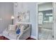Cozy sitting area with a sofa and a view of a bathroom at 3805 Adrian Way, Mount Pleasant, SC 29466