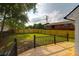 Backyard with wooden deck and secure wooden fence ensuring privacy and defining property boundaries at 397 Parkdale Dr, Charleston, SC 29414