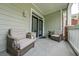 Inviting patio with comfortable seating, ideal for outdoor relaxation and enjoying the fresh air at 45 Sycamore Ave # 611, Charleston, SC 29407