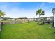 Beautifully landscaped backyard with a view of the pond and neighborhood, perfect for relaxation and outdoor activities at 451 Spectrum Rd, Summerville, SC 29486
