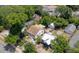 Aerial view of a charming neighborhood featuring well-maintained homes and lush greenery at 4932 N Rhett Ave, North Charleston, SC 29405