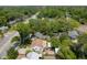 Aerial view of the neighborhood showcasing the home's location and surrounding greenery at 4932 N Rhett Ave, North Charleston, SC 29405