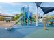 A vibrant playground features a large slide and colorful climbing structures for hours of outdoor fun and imaginative play at 4932 N Rhett Ave, North Charleston, SC 29405