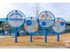 Informational signs with interactive displays in a modern playground setting at 4932 N Rhett Ave, North Charleston, SC 29405