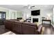 Spacious living room featuring comfortable seating, a fireplace, and an open layout at 5509 Alpine Dr, Summerville, SC 29483