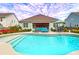 Backyard pool and patio area, perfect for outdoor relaxation and entertainment at 5509 Alpine Dr, Summerville, SC 29483