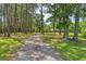 Scenic driveway lined with trees leading to a charming home in a peaceful, wooded setting at 5519 Jefferies Hwy, Walterboro, SC 29488