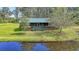 Scenic view of the house nestled by a pond and mature trees on a sprawling green lawn at 5519 Jefferies Hwy, Walterboro, SC 29488