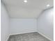 Small, empty bonus room with gray carpet, blue walls, and recessed lighting at 575 Rosings Dr, Summerville, SC 29486