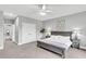 Cozy bedroom with ensuite access, artwork and neutral palette at 622 Windermere Blvd # D, Charleston, SC 29407