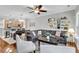 Open-concept living room seamlessly connects to the kitchen and dining area at 622 Windermere Blvd # D, Charleston, SC 29407