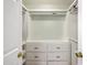 Walk-in closet with built-in shelving and drawers for ample storage at 7300 Suncatcher Dr, Hanahan, SC 29410