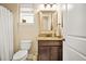 Cozy bathroom with granite vanity and a shower-tub combination at 105 Harbor Trace Ln, Summerville, SC 29486