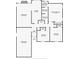 Home floor plan featuring three bedrooms, three bathrooms, and a large living room at 109 Salem Ct, Summerville, SC 29486