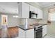 Modern kitchen featuring stainless steel appliances and bright eating area at 114 Stewart St, Goose Creek, SC 29445