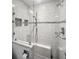 Bright bathroom features a spacious shower with modern fixtures and a built-in bench at 1145 Bellwood Rd, Charleston, SC 29412