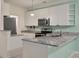 Kitchen with white cabinets, stainless appliances and granite countertops at 115 Golfview Ln, Summerville, SC 29485