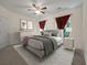 Serene main bedroom with a comfortable bed, soft lighting, and neutral decor at 115 Golfview Ln, Summerville, SC 29485