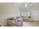 Cozy living room with wood floors, natural light and vaulted ceiling at 117 Macy Cir, Goose Creek, SC 29445