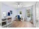 Inviting home office with natural light, a ceiling fan, and a functional workspace at 1227 Ocean View Rd, Charleston, SC 29412