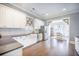 Bright kitchen showcasing white cabinetry, subway tile backsplash, and a stainless steel refrigerator at 1588 Paradise Lake Dr, Mount Pleasant, SC 29464