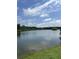 Scenic lake view surrounded by lush greenery under a bright blue sky with fluffy clouds at 1588 Paradise Lake Dr, Mount Pleasant, SC 29464