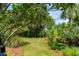 Manicured yard with lush greenery, mulch and palm trees at 16 Fairway Village Ln, Isle of Palms, SC 29451