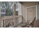 Private balcony with outdoor seating, offering a cozy spot for relaxation and enjoying the view at 1600 Long Grove Dr # 1512, Mount Pleasant, SC 29464