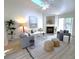 Inviting living room with a fireplace, modern decor, and plenty of natural light at 1705 Bassett Ct, Charleston, SC 29412