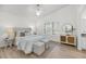 Serene main bedroom with natural light, a ceiling fan, and stylish furnishings at 1705 Bassett Ct, Charleston, SC 29412