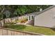 Overhead view of backyard featuring picnic table and landscaping at 1939 Oak Tree Ln, Mount Pleasant, SC 29464