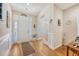 Bright and airy foyer with hardwood flooring and a charming welcome area at 227 Spectrum Rd, Summerville, SC 29486