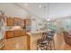 Modern kitchen with granite countertops, an island, and ample cabinet space at 227 Spectrum Rd, Summerville, SC 29486
