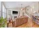 Inviting living room with vaulted ceilings and hardwood flooring at 227 Spectrum Rd, Summerville, SC 29486