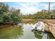 A boat is docked in the water at 231 Bayview Dr, Mount Pleasant, SC 29464