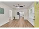 Inviting living area with luxury vinyl plank floors, fresh paint and stylish lighting at 2678 Ranger Dr, North Charleston, SC 29405