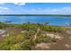 An aerial view of a dock and a walking trail through wetlands at 2772 Latrobe Ct, Mount Pleasant, SC 29466