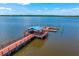 Scenic waterfront dock with a gazebo providing the perfect spot to relax and enjoy the views at 2772 Latrobe Ct, Mount Pleasant, SC 29466