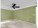A bright bedroom featuring fresh paint, carpet flooring, a ceiling fan, and white trim at 320 Compton Xing, Summerville, SC 29485