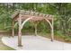 Outdoor wooden pergola with an attached concrete patio provides a relaxing space in a private setting at 320 Compton Xing, Summerville, SC 29485