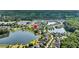 Aerial view of lakeside community showcasing home's prime location and scenic surroundings at 3310 Hartwell St, Johns Island, SC 29455