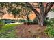 Backyard view of a tranquil lake with a hammock and mature trees at 3310 Hartwell St, Johns Island, SC 29455