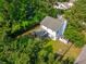 Aerial view of the home showcasing the screened porch, storage shed, and spacious backyard at 334 Mossy Oak Way, Mount Pleasant, SC 29464